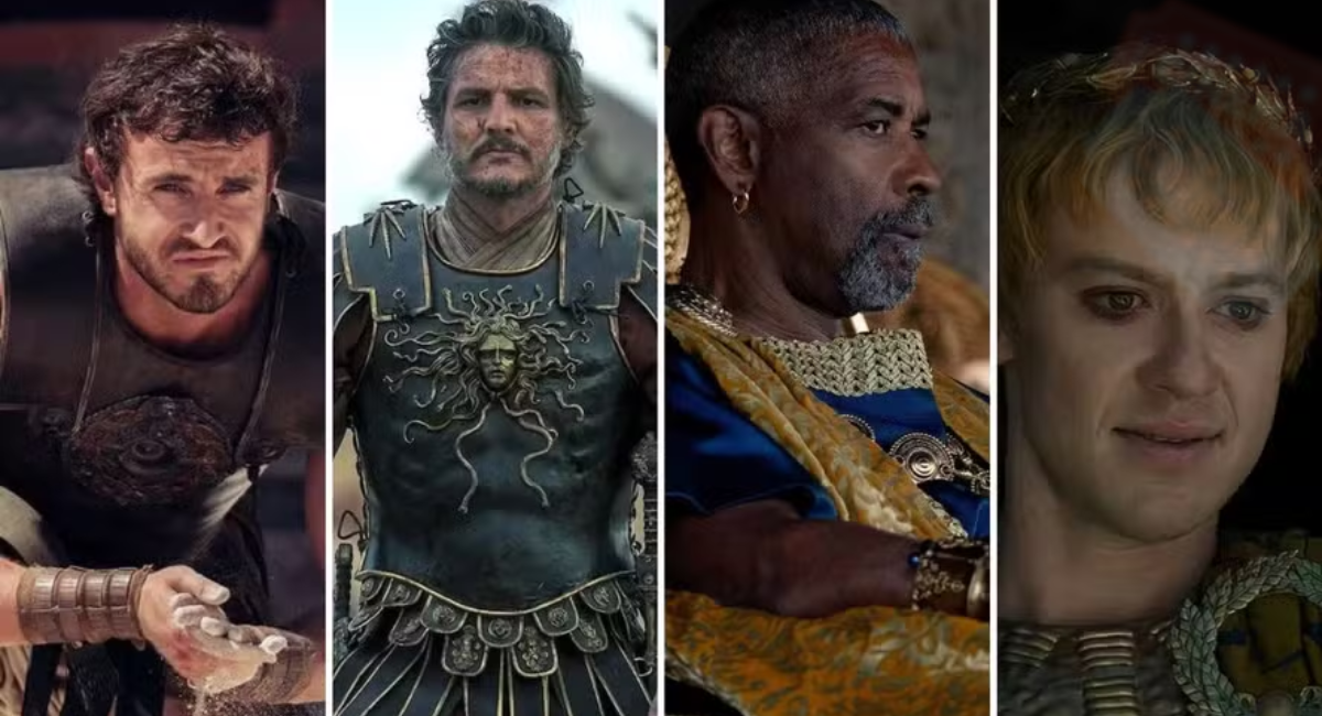 Personagens de Gladiador 2 um dos filmes de ação de 2024