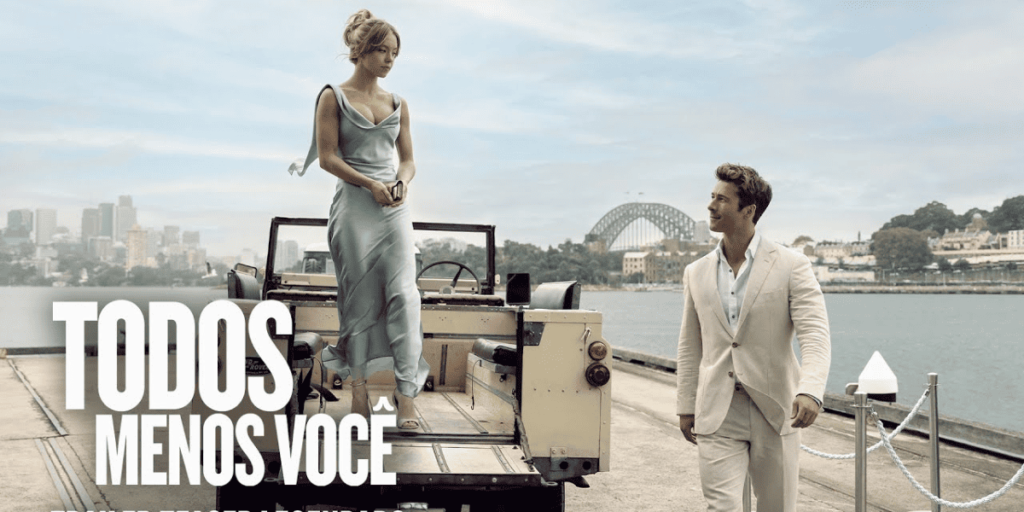 Capa do filme todos menos você, filme de comedia romantica