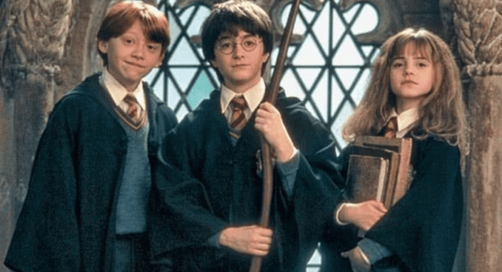 Trio de protagonistas de Harry Potter