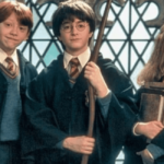 Trio de protagonistas de Harry Potter