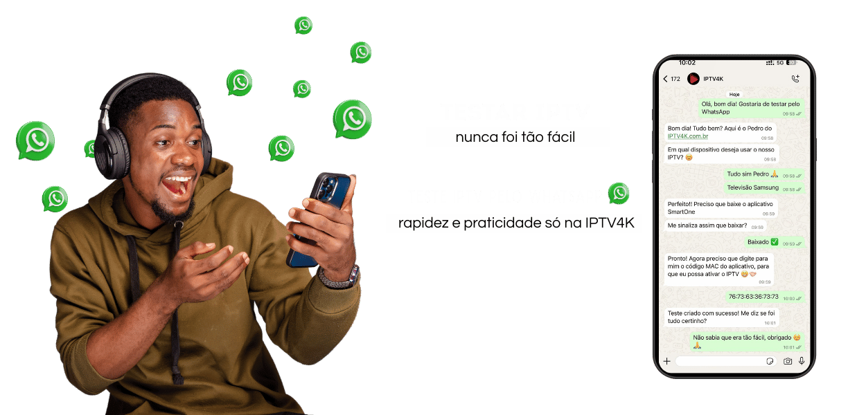 Teste iptv pelo Whatsapp