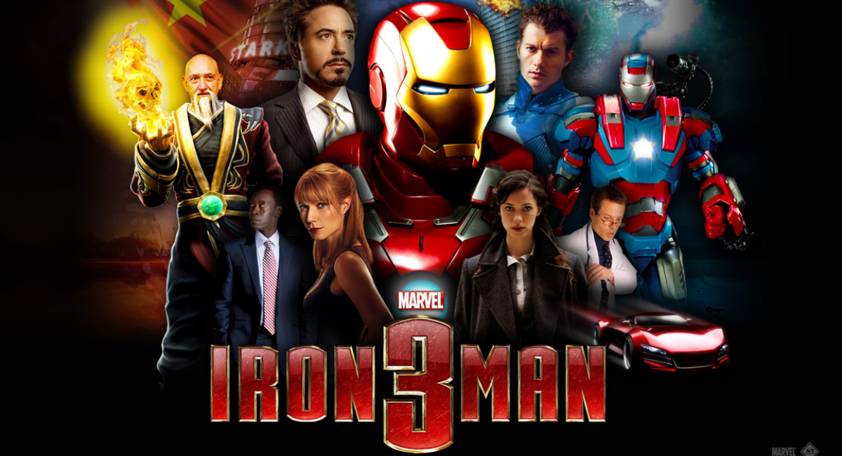 Homem de ferro 3 filmes da marvel 